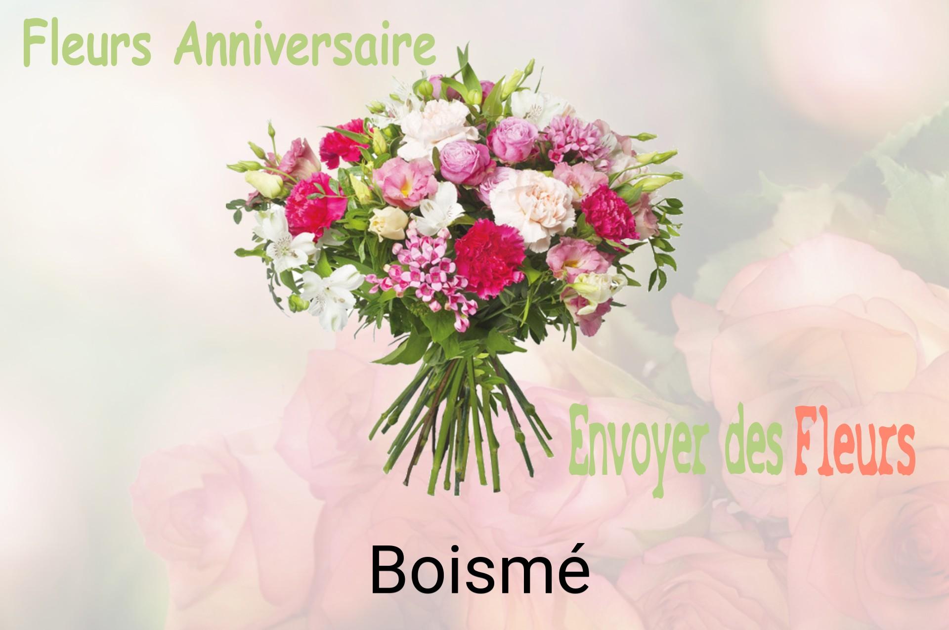 Bouquet de fleurs d’anniversaire livré à Boismé