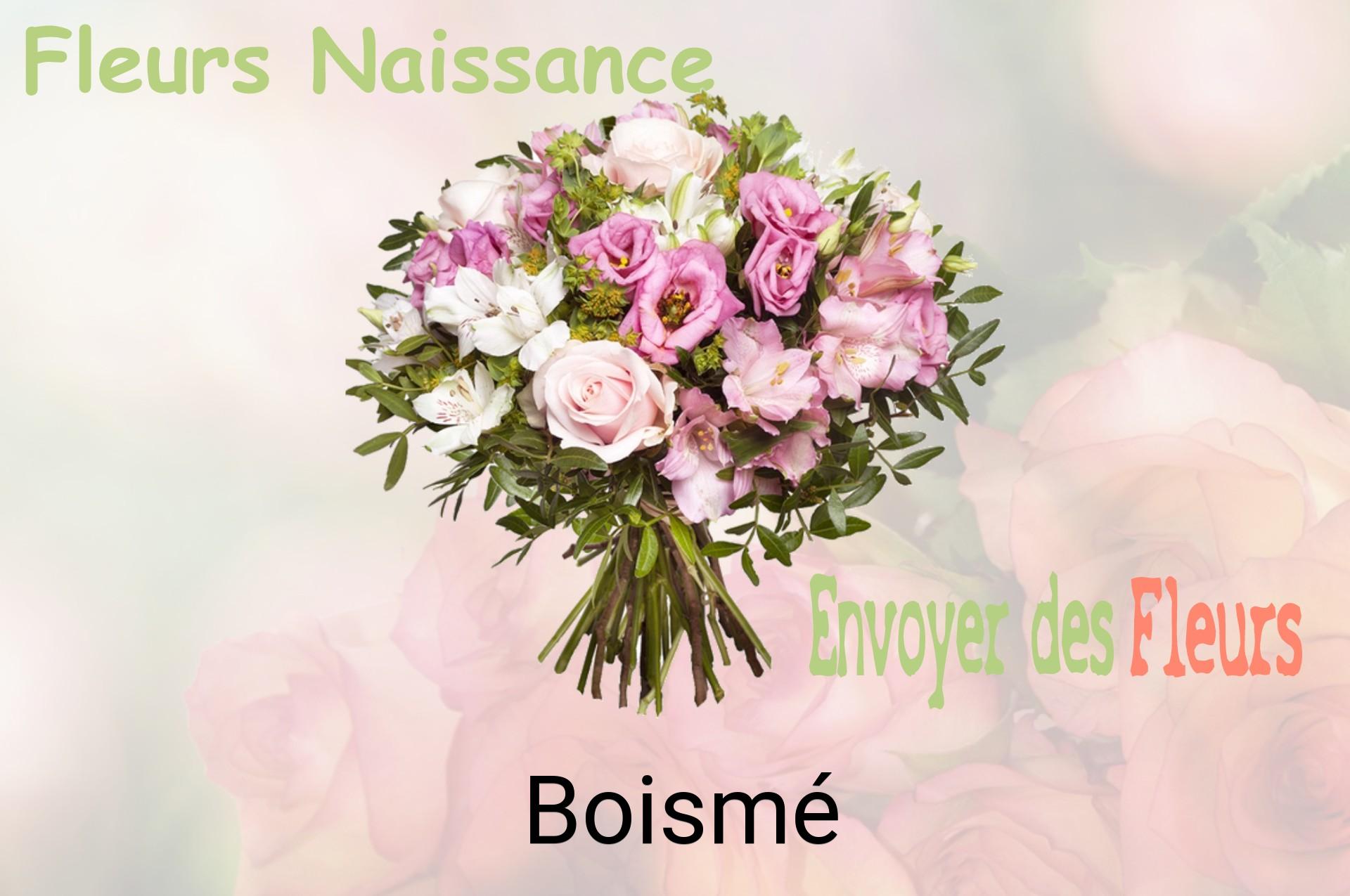 Bouquet de fleurs de naissance livré à Boismé
